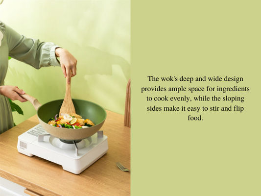 Versatile 12Inch Chinese Wok Pan With Flat Bottom And Heat Resistant Handle