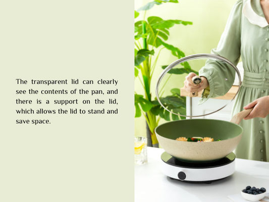 Versatile 12Inch Chinese Wok Pan With Flat Bottom And Heat Resistant Handle