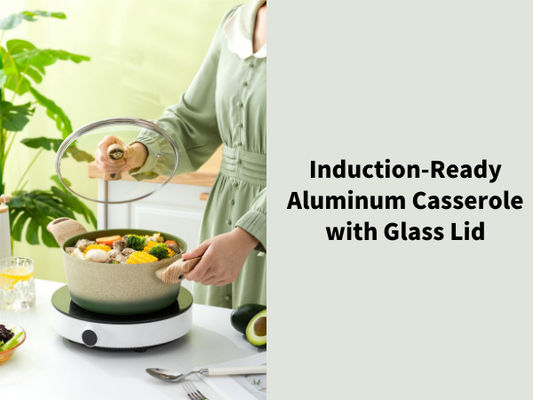 Heavy Duty Aluminum Casserole With Non Stick Interior