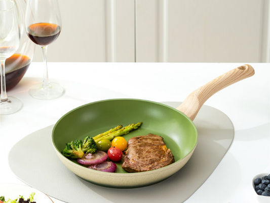 Premium Aluminum Wok Pan With Durable Loop Handles