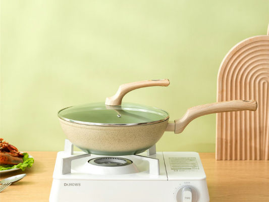 Premium Aluminum Wok Pan With Durable Loop Handles