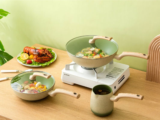 ODM Non Stick Aluminum Cookware Set 5Piece With Detachable Handles