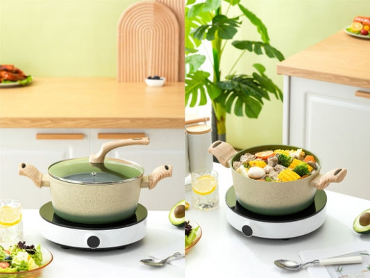 ODM Non Stick Aluminum Cookware Set 5Piece With Detachable Handles