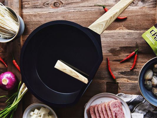 Oven Safe Aluminum Frying Pan 10.25Inch With Silicone Handle
