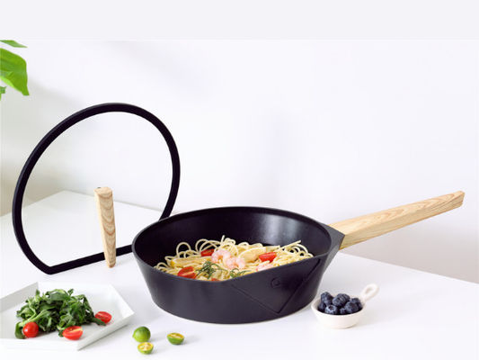 Lightweight Aluminum Pancake Pan 12Inch With Non Stick Coating Black