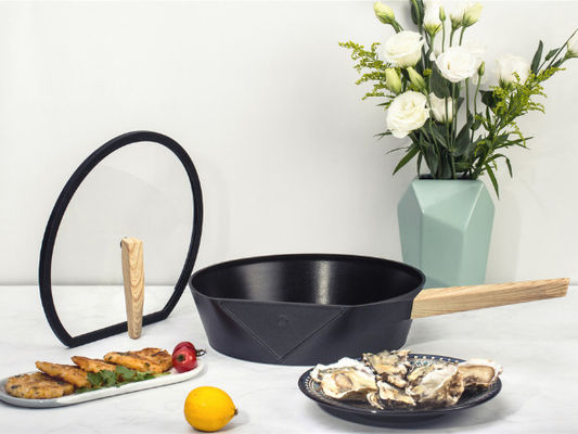 10.25Inch Aluminum Frying Pan Oven Safe With Silicone Handle