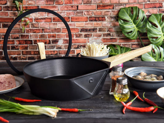 11Inch Aluminum Cookware Frying Pan Heavy Duty With Stainless Steel Base
