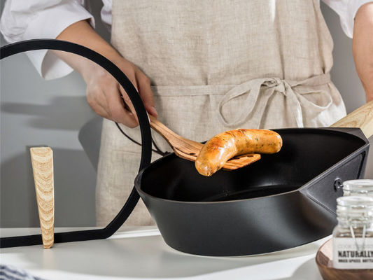 10.25Inch Aluminum Frying Pan Oven Safe With Silicone Handle