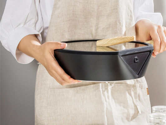 10.25Inch Aluminum Frying Pan Oven Safe With Silicone Handle