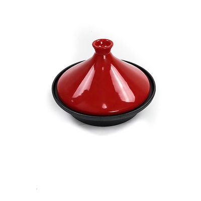 3.3 QT Enameled Cast Iron Tajine Cooking Pot Safe Stovetop
