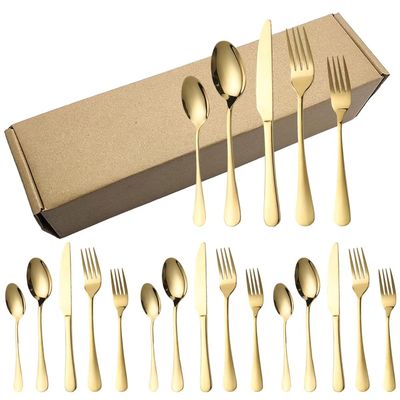 Durable 304 Stainless Steel Knife Fork And Spoon Set For Restaurant Use