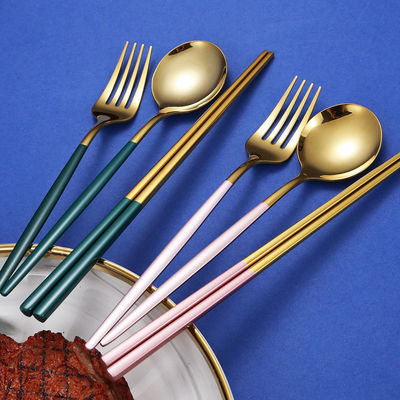 Custom 304 Stainless Steel Cutlery Set Luxurious For Kitchen
