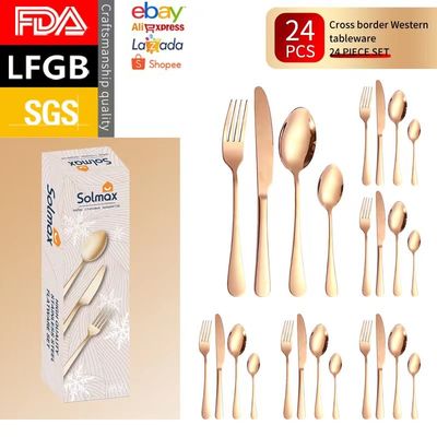 Portable Stainless Steel 304 Cutlery Set Perfect For Dining Hall
