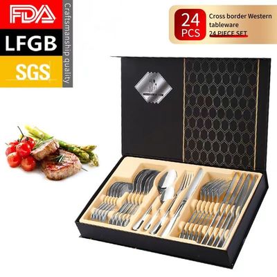 Portable Stainless Steel 304 Cutlery Set Perfect For Dining Hall