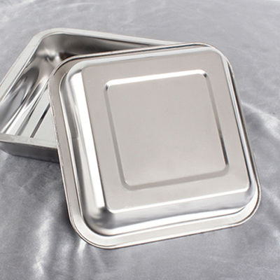 Safe Stainless Steel Food Tray Plate Oven Smooth Polished 60*60*2cm