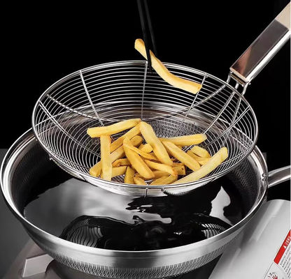 201 stainless steel household spoon filter with wooden handle