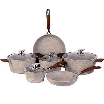 5 Pcs Nonstick Aluminum Frying Pan Cookware Set