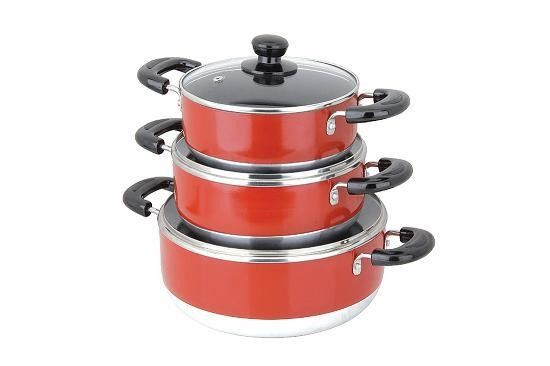 5 Pcs Nonstick Aluminum Frying Pan Cookware Set