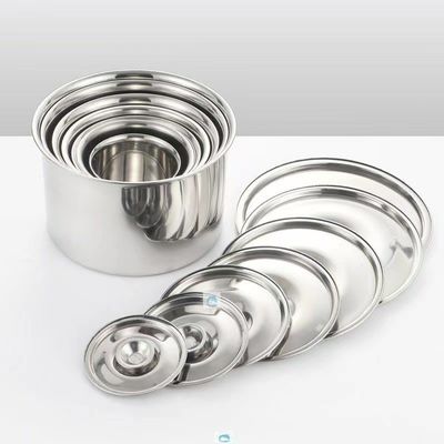 Stainless Steel Round Sauce Bucket Container With Lid