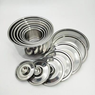 Stainless Steel Round Sauce Bucket Container With Lid