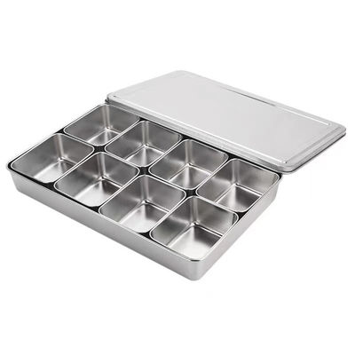 2/3/4/6/8 Flavor Stainless Steel Seasoning Box/Spice Pots