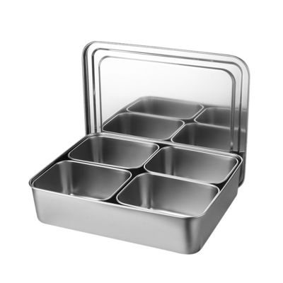 2/3/4/6/8 Flavor Stainless Steel Seasoning Box/Spice Pots