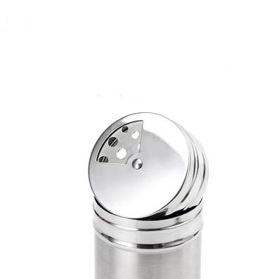 Stainless Steel Household BBQ Seasoning Jar With Rotating Cover