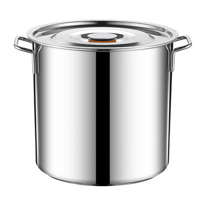Large Capacity 304 Stainless Steel Soup Pot With Lid