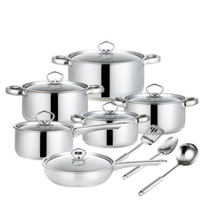 Food Grade Stainless Steel Pot 15-Piece Set With Accessories