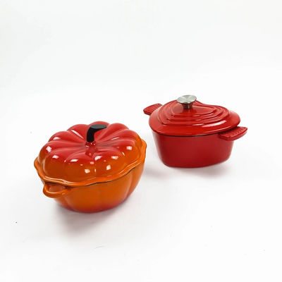 Large Size Pumpkin Shape Cast Iron Dutch Oven Oven Safe