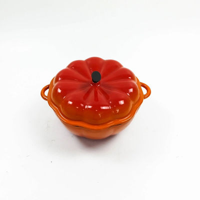 Large Size Pumpkin Shape Cast Iron Dutch Oven Oven Safe