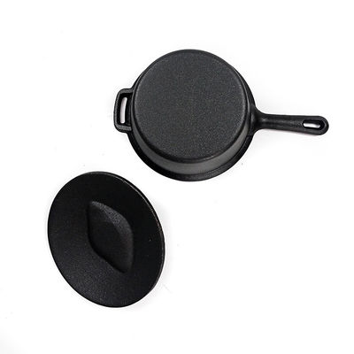 Pre-Seasoned Cast Iron Covered Saucepan With Long Handle – Perfect For Stovetop, Oven &amp; Grill Cooking