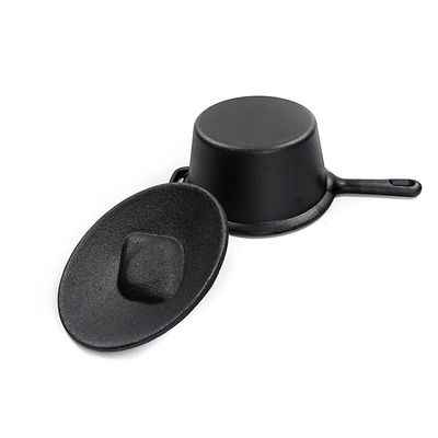 Pre-Seasoned Cast Iron Covered Saucepan With Long Handle – Perfect For Stovetop, Oven &amp; Grill Cooking