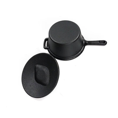 Pre-Seasoned Cast Iron Covered Saucepan With Long Handle – Perfect For Stovetop, Oven &amp; Grill Cooking