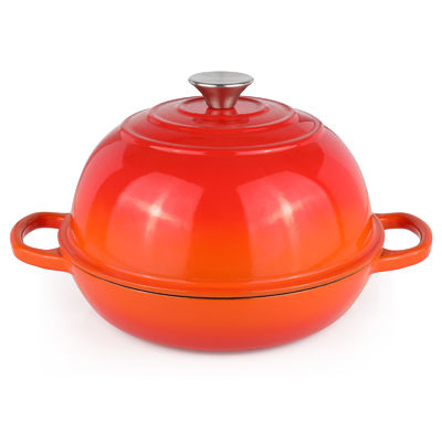 6 QT Enameled Cast Iron Dutch Oven – Perfect For Sourdough Baking, Braising, And Slow Cooking