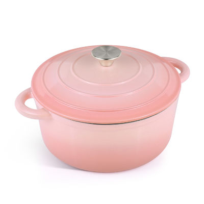 5.5Qt Enameled Cast Iron Dutch Oven - Perfect for Baking Bread &amp; Sourdough, Oven-Safe