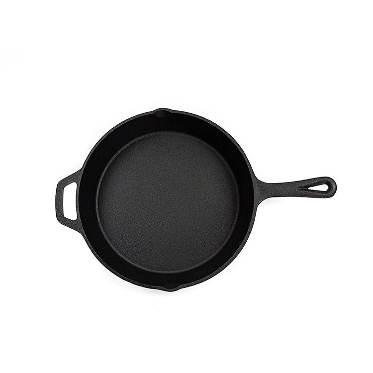 Pre Seasoned Long Handle Cast Iron Skillet Pan 6/8/10 Inch 3pcs/Set