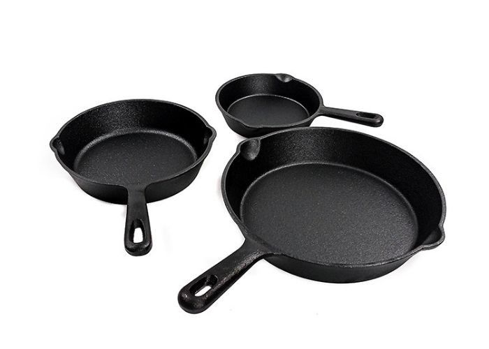 6/8/10 Inch Cast Iron Skillet Pre Seasoned For Sear, Sauté, Bake All Stove