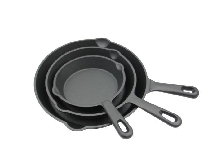 Round Pre Seasoned Cast Iron Skillet With Lid Diameter 6.3 Inch 8 Inch