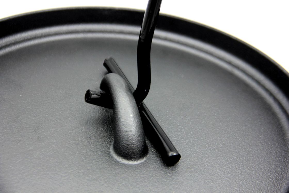 Pre-Seasoned 6kg Cast Iron Campfire Dutch Oven With Lid - 5.5 Quart Round Cast Iron Pot For Outdoor Cooking, Stovetop, And Oven Use