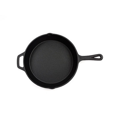 Pre Seasoned Long Handle Cast Iron Skillet Pan 6/8/10 Inch 3pcs/Set