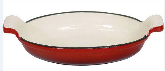 Durable Cast Iron Frying Pan Enameled Cast Iron Pan BSCI ISO9006
