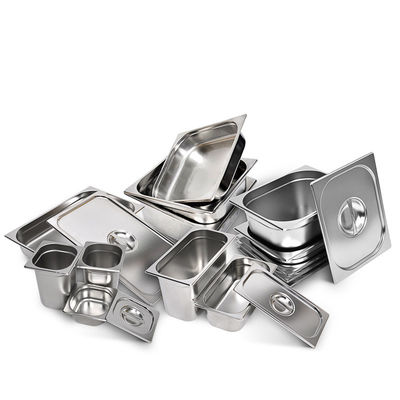 Food Grade Stainless Steel Cookware Sets Multipurpose 6 In Hotel Pan