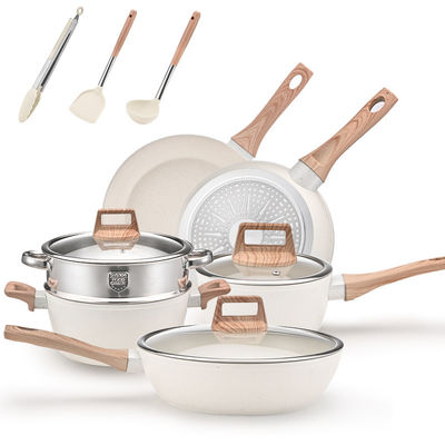 healthy cooking non-stick 12-pieces casserole dishes with glass lid